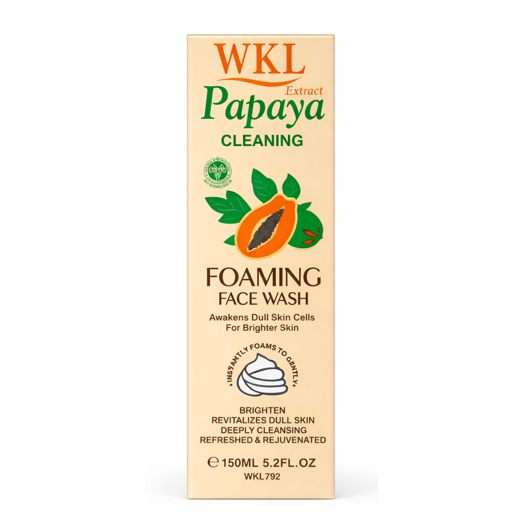 Limpiador Facial en Espuma de Papaya 150 ml - WOKALI