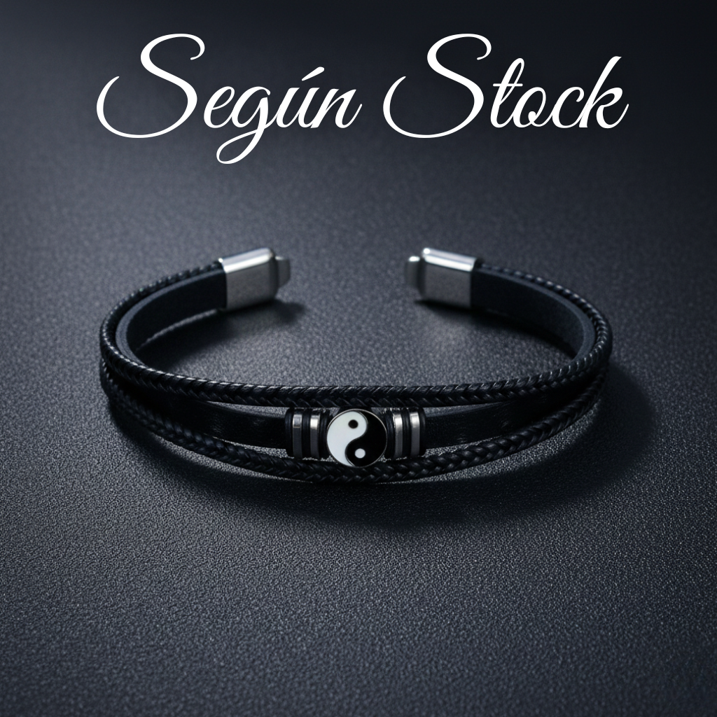 Pulseras De Acero Con Cuero Importados