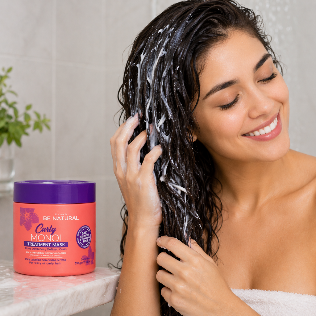 Mascarilla Rizos Definidos Curly Monoi 350 gr - BE NATURAL
