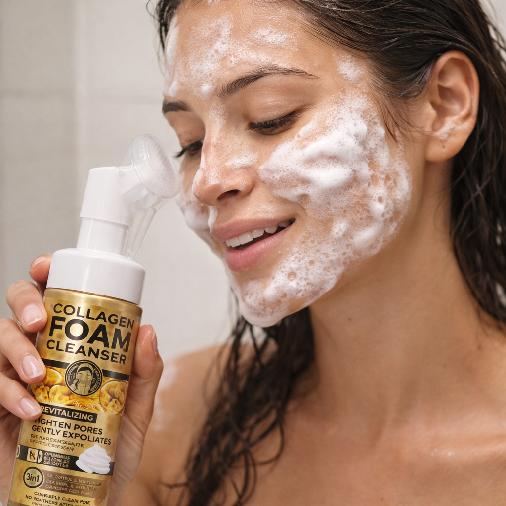 Limpiador Facial en Espuma de Colágeno 150 ml - WOKALI