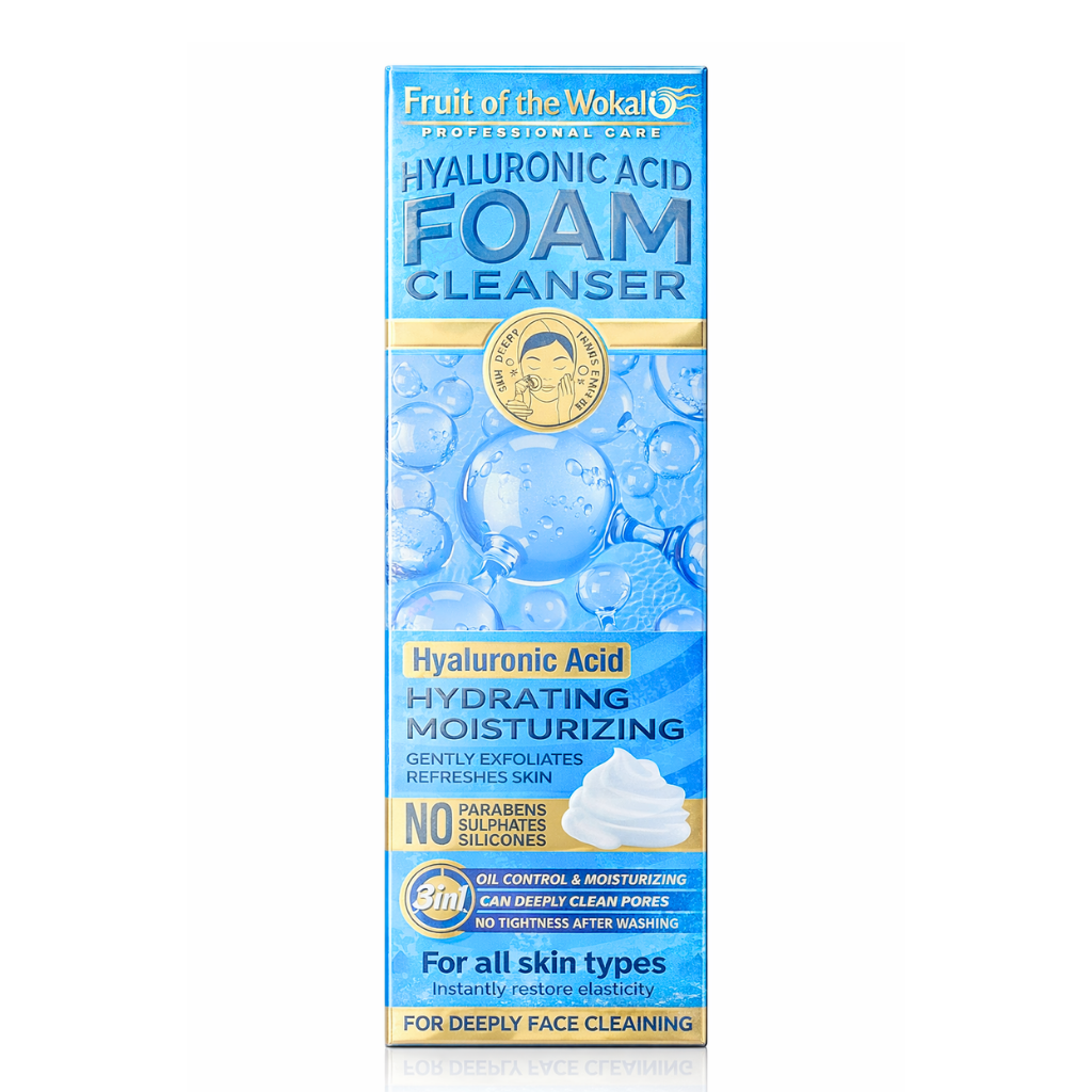 Limpiador Facial en Espuma de Ácido Hialuronico 150 ml - WOKALI