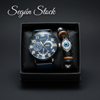 Set de Reloj y Pulsera para Hombre