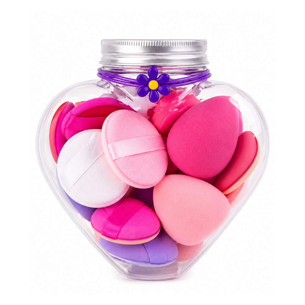 Set de Corazón Blender + Borlas AC282 - BELLESPA
