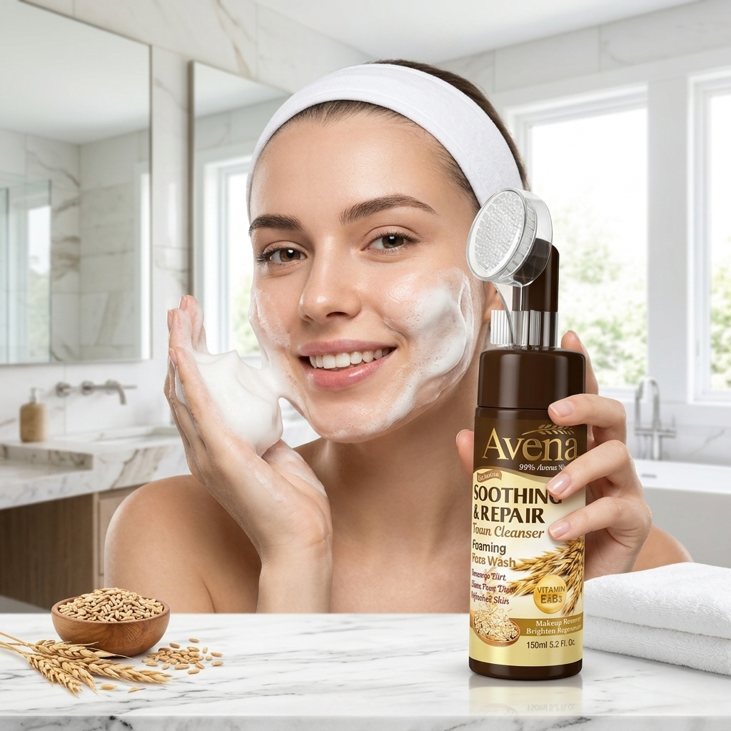 Limpiador Facial en Espuma de Avena 150 ml - WOKALI