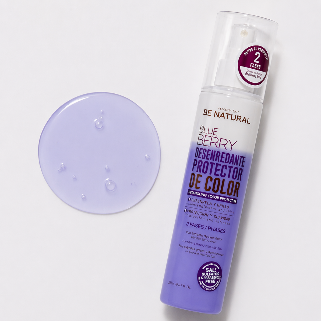 Desenredante Protector de Color Blue Berry 200 ml - BE NATURAL