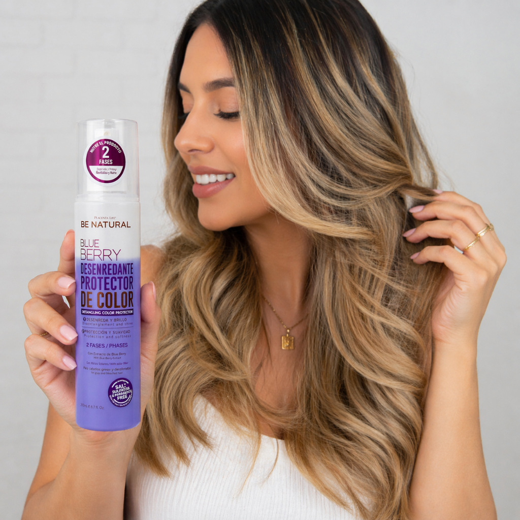 Desenredante Protector de Color Blue Berry 200 ml - BE NATURAL