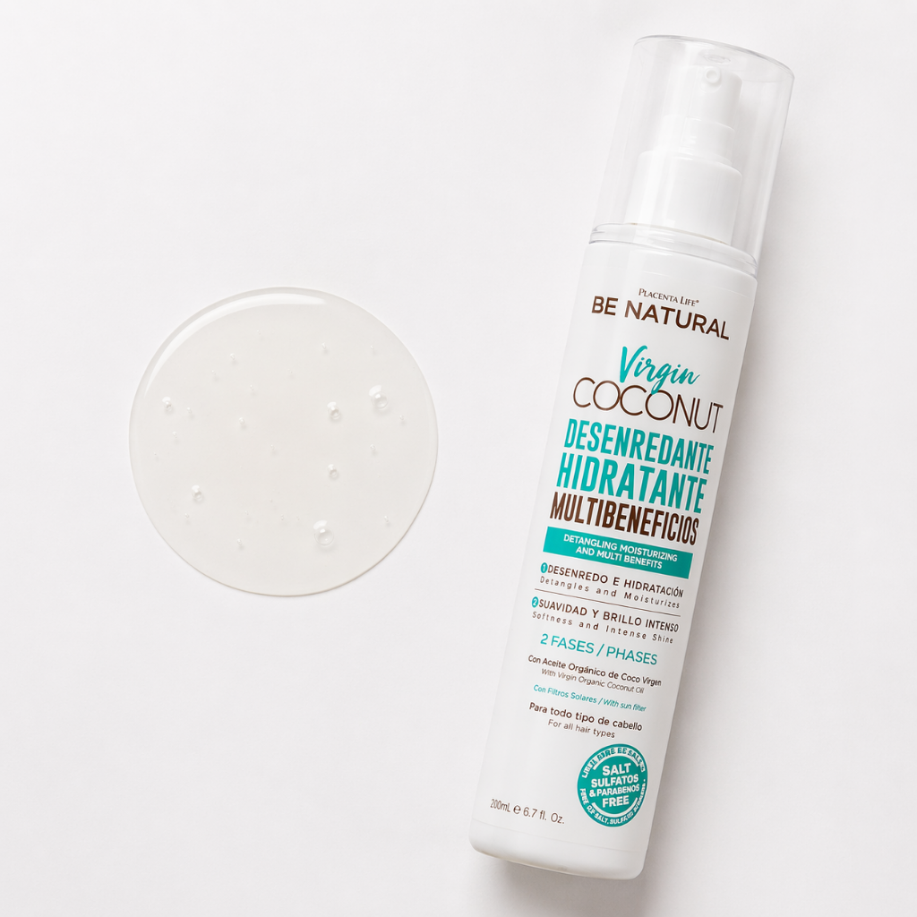 Desenredante Multibeneficios Bifásico Virgin Coconut 200 ml - BE NATURAL