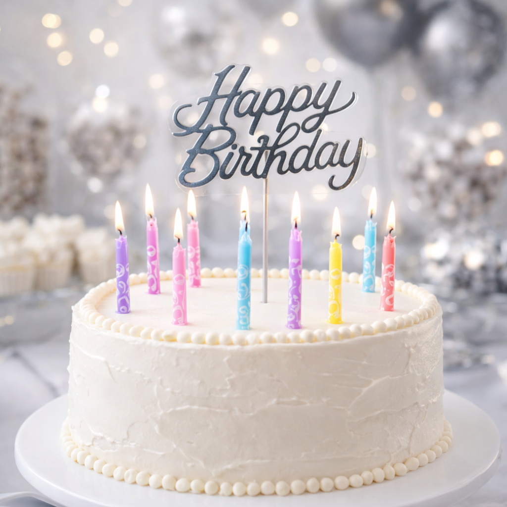 Vela de Colores para Cumpleaños