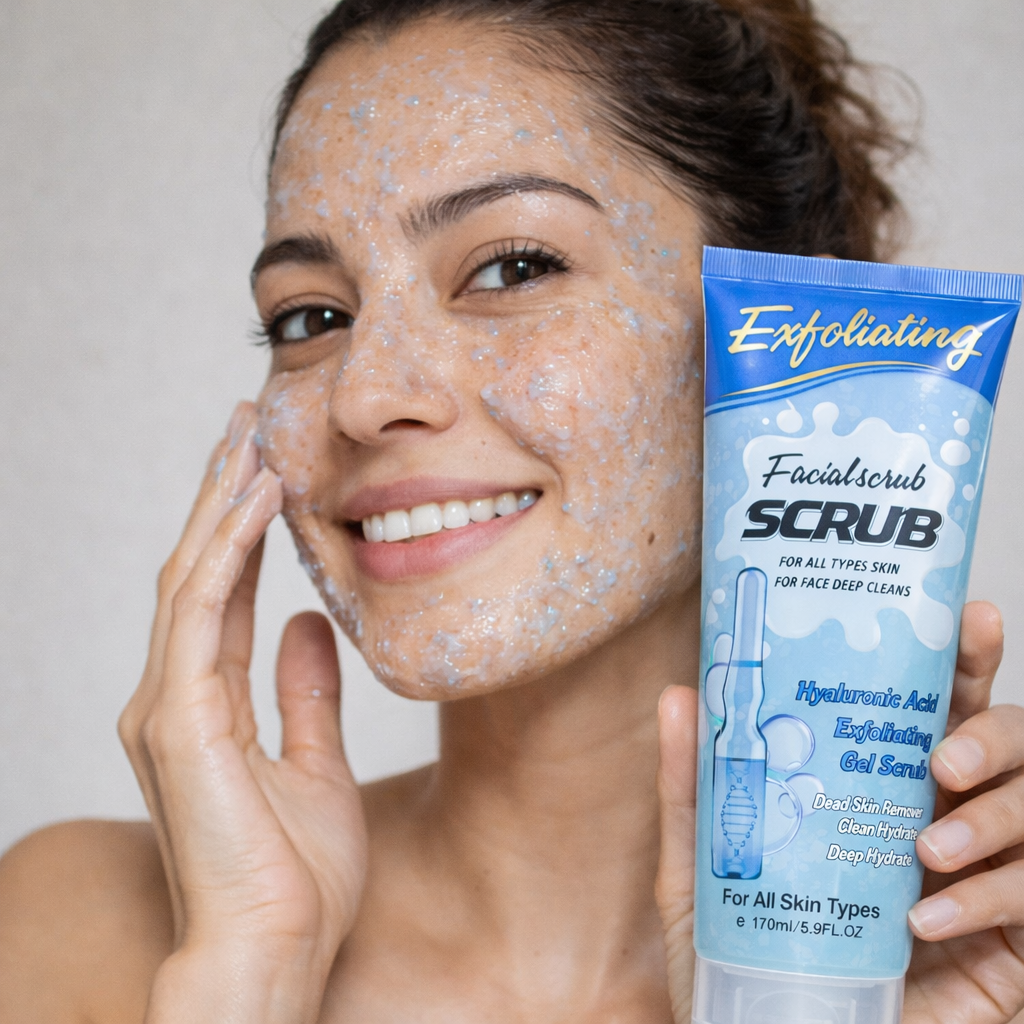 Exfoliante Facial Scrub Ácido Hialuronico 170 ml - WOKALI