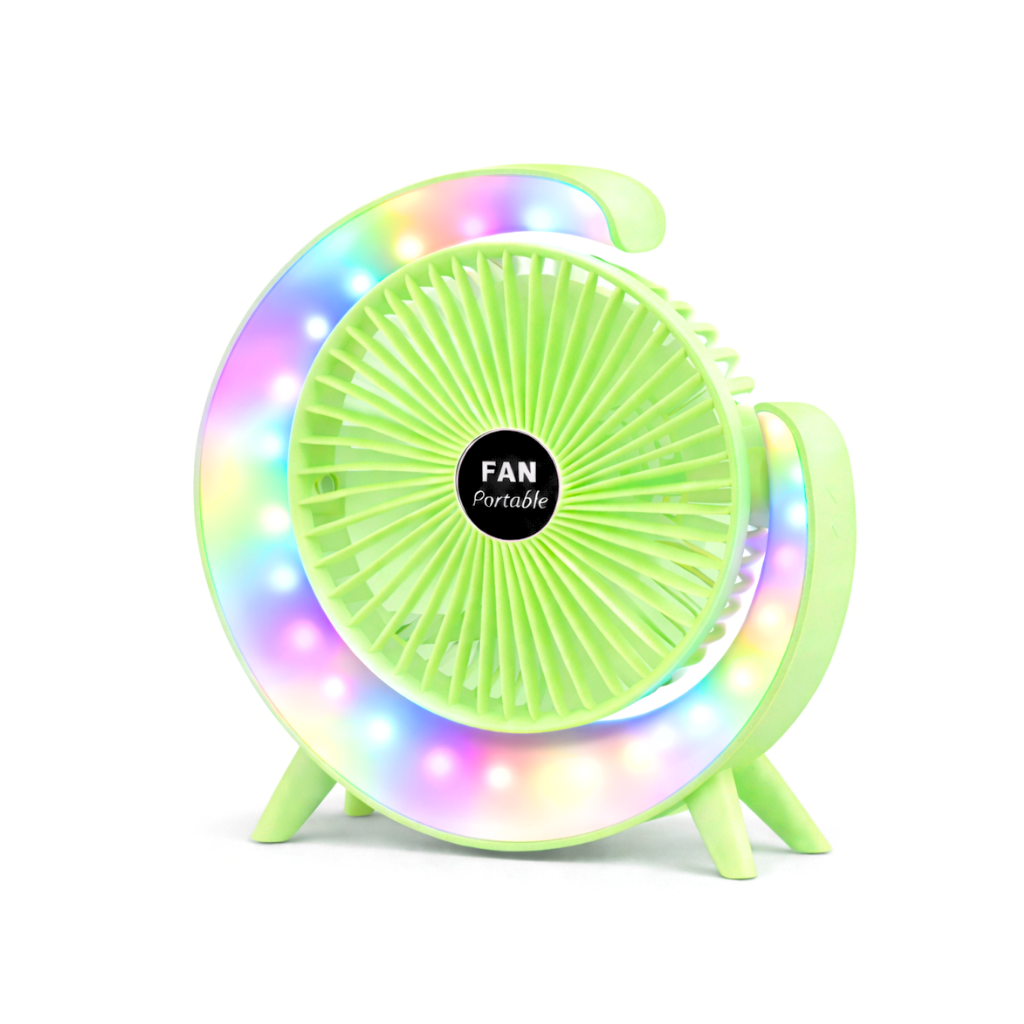 Ventilador Portátil con Luces Led