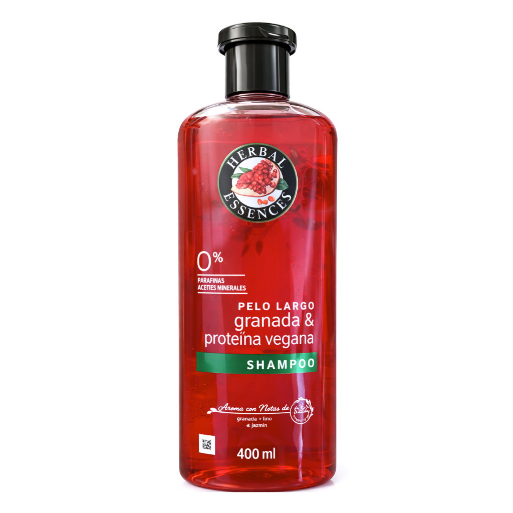 Shampoo Granada & Proteína Vegana 400 ml - Herbal Essences