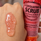 Gel Exfoliante Facial y Corporal Strawberry 320 ml - WOKALI