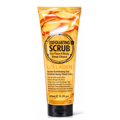 Gel Exfoliante Facial y Corporal Colágeno 320 ml - WOKALI