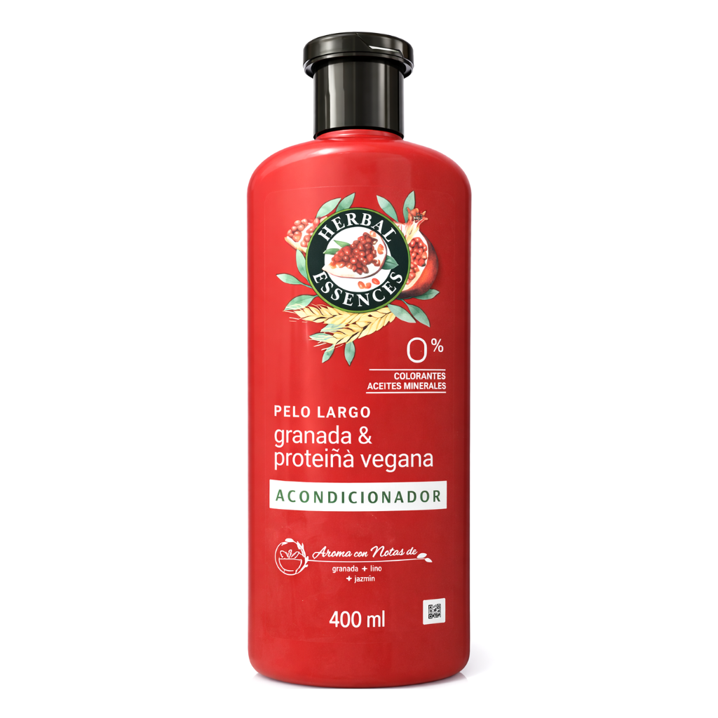 Acondicionador Granada & Proteína Vegana 400 ml - Herbal Essences