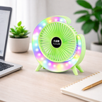Ventilador Portátil con Luces Led