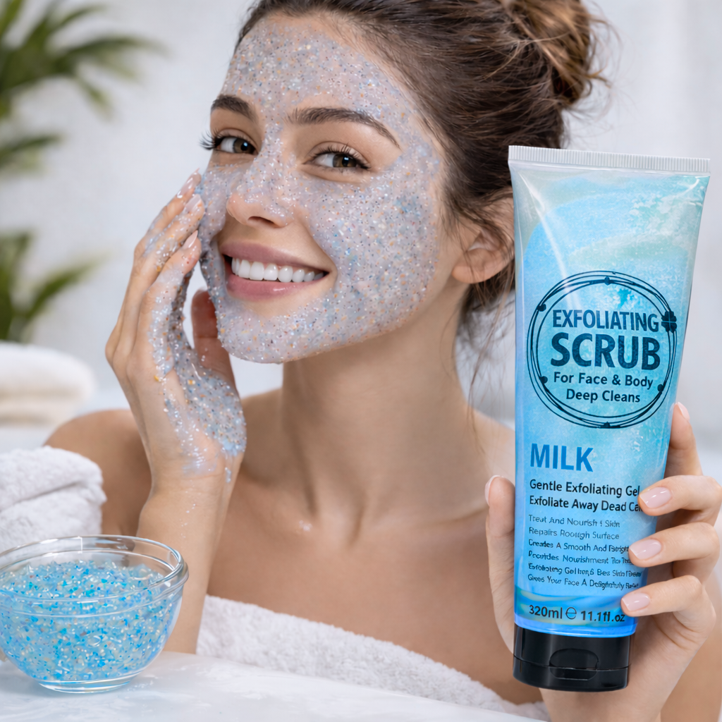 Gel Exfoliante Facial y Corporal Milk 320 ml - WOKALI