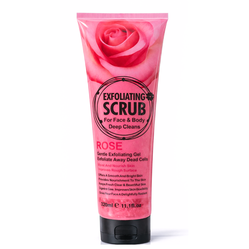 Gel Exfoliante Facial y Corporal Rose 320 ml - WOKALI