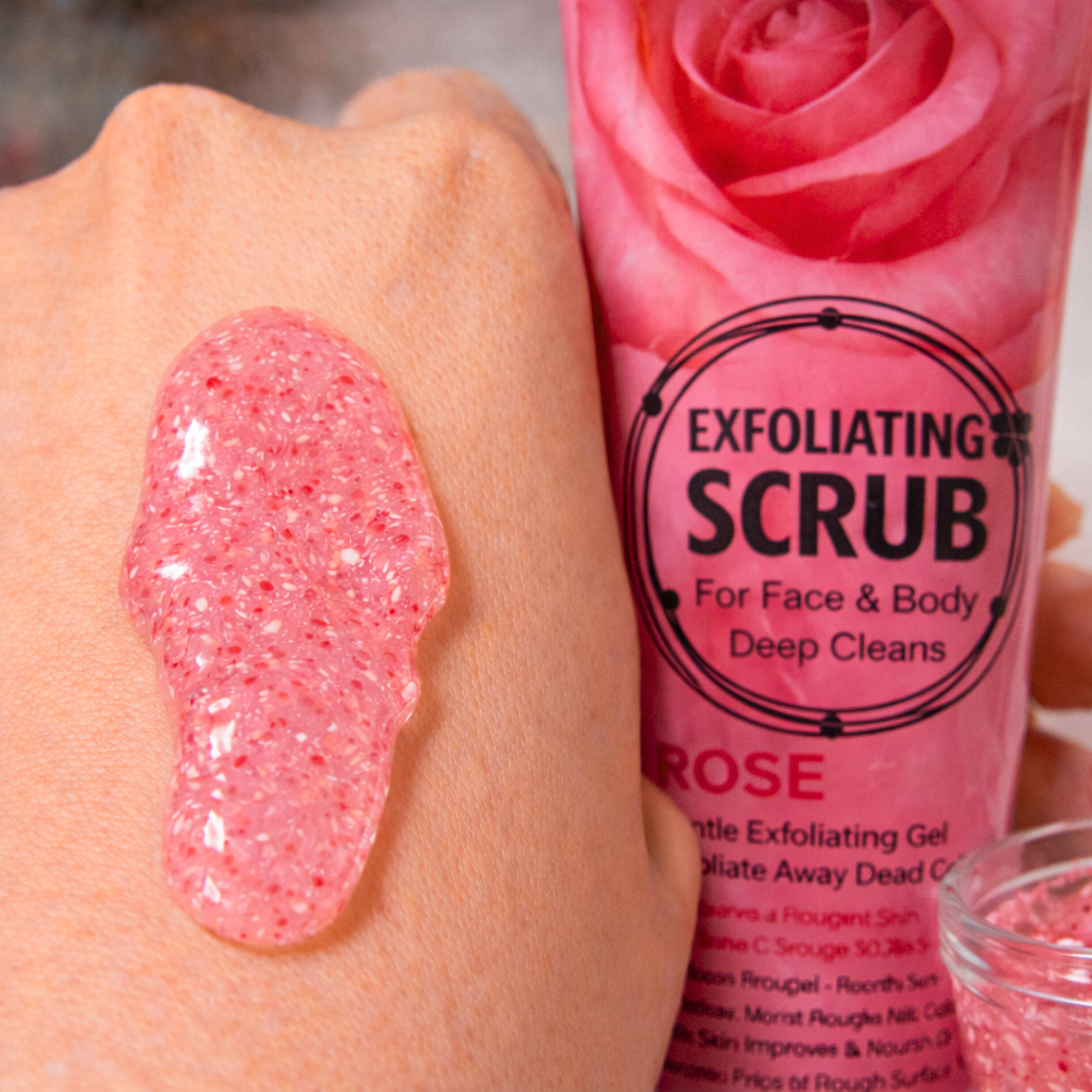 Gel Exfoliante Facial y Corporal Rose 320 ml - WOKALI