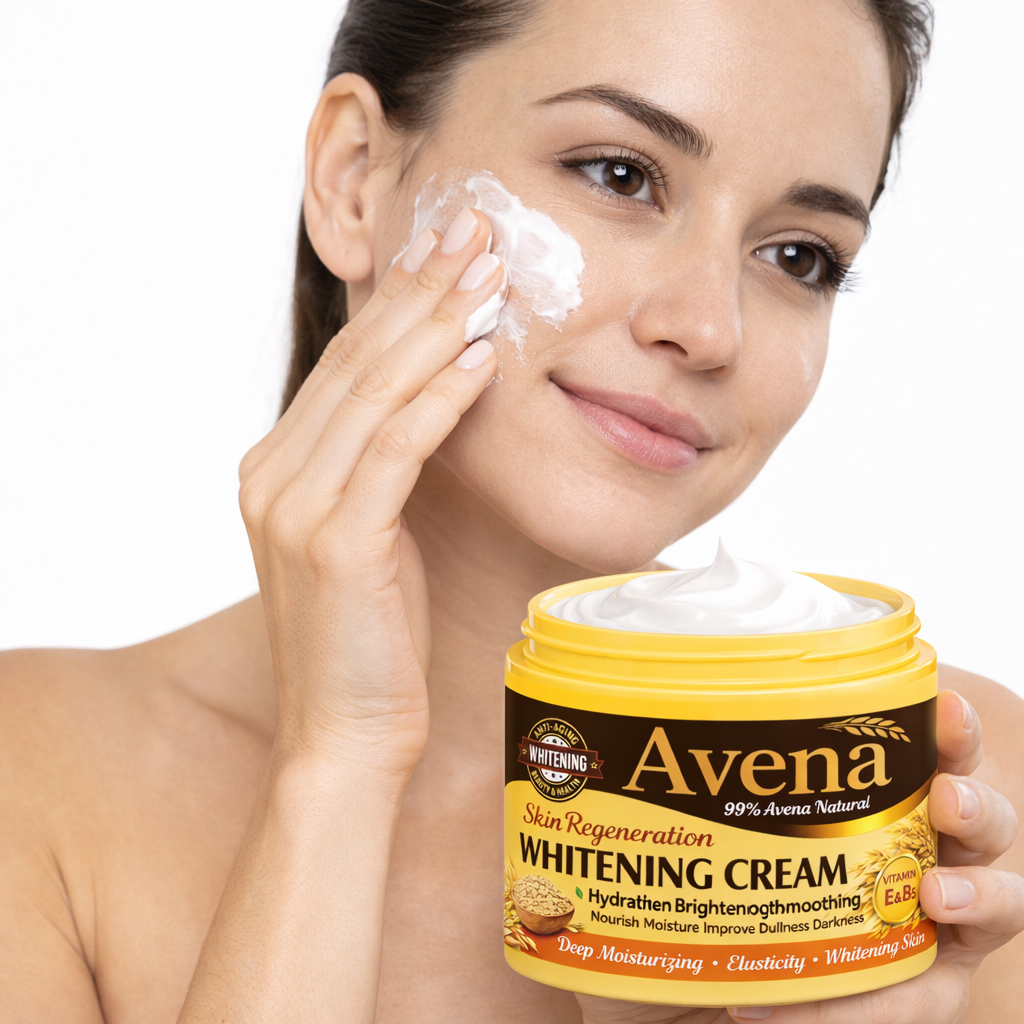 Crema Facial Blanqueadora de Avena 115 gr - WOKALI