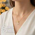 Collar Doble Baño en Oro Letra H – XUPING