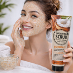 Gel Exfoliante Facial y Corporal Coconut 320 ml - WOKALI