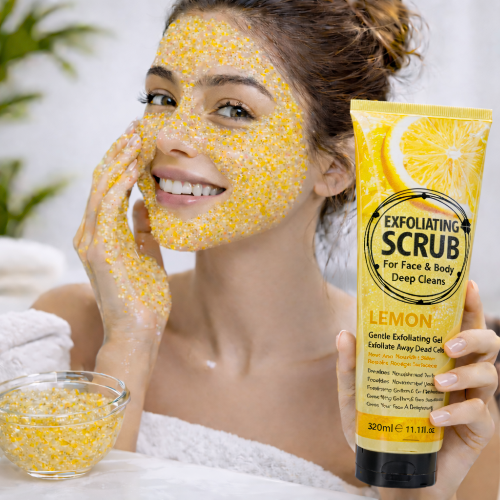 Gel Exfoliante Facial y Corporal Lemon 320 ml - WOKALI