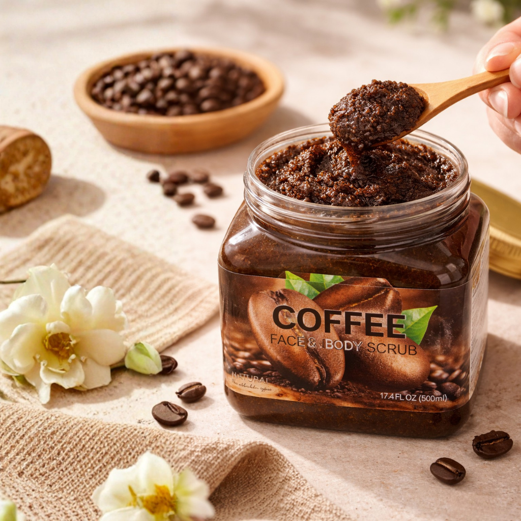 Exfoliante Facial y Corporal Coffee 500 ml - WOKALI