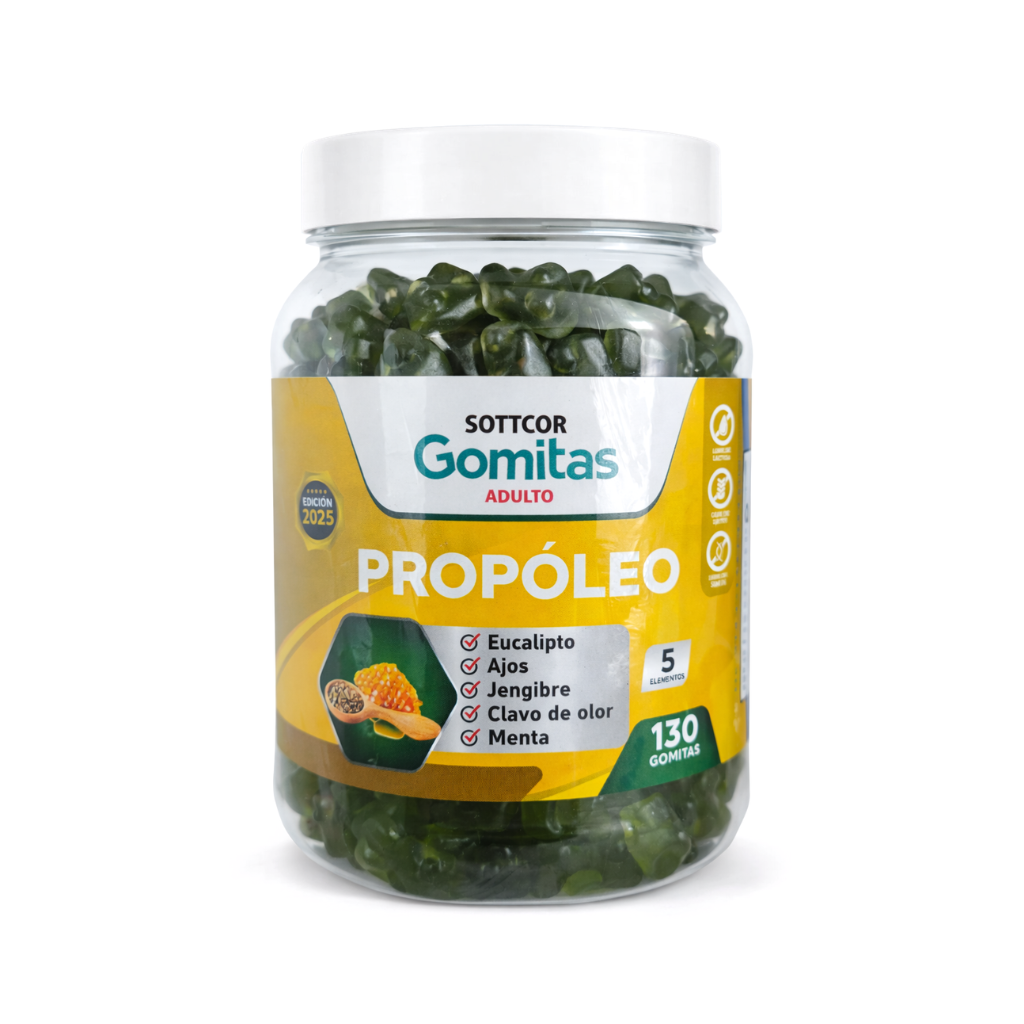 Gomitas Adultos de Propóleo 130 Ud. - SOTTCOR