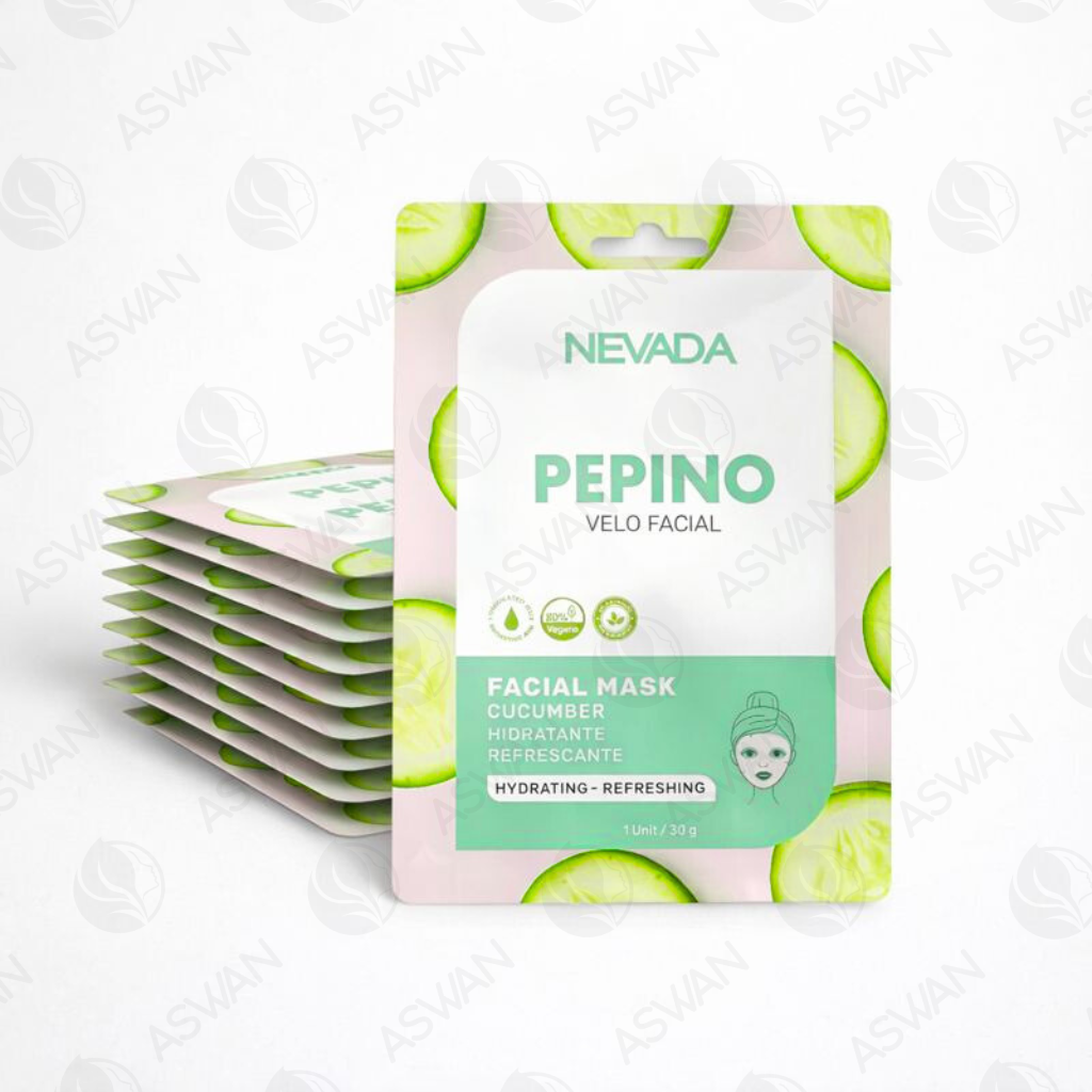 Mascarilla Facial De Pepino x10 Uds - NEVADA