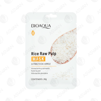 Mascarilla Facial Rice Raw Pulp x10 Uds - BIOAQUA