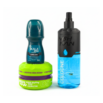 Kit San Valentin #1: Gel + Desodorante + Colonia Afther Shave 01