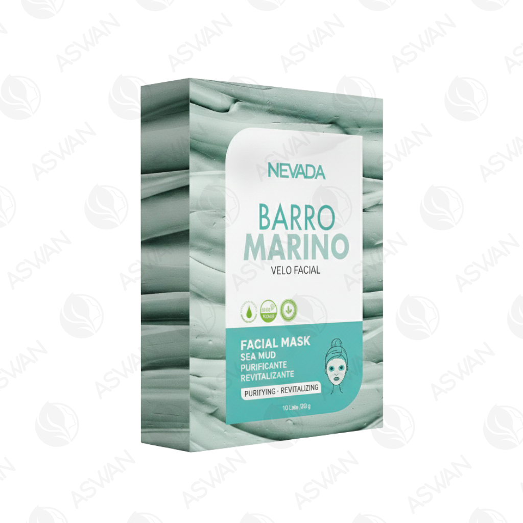 Mascarilla Facial De Barro Marino x10 Uds - NEVADA
