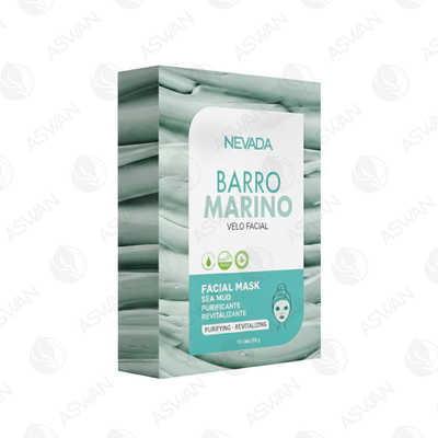 Mascarilla Facial De Barro Marino x10 Uds - NEVADA