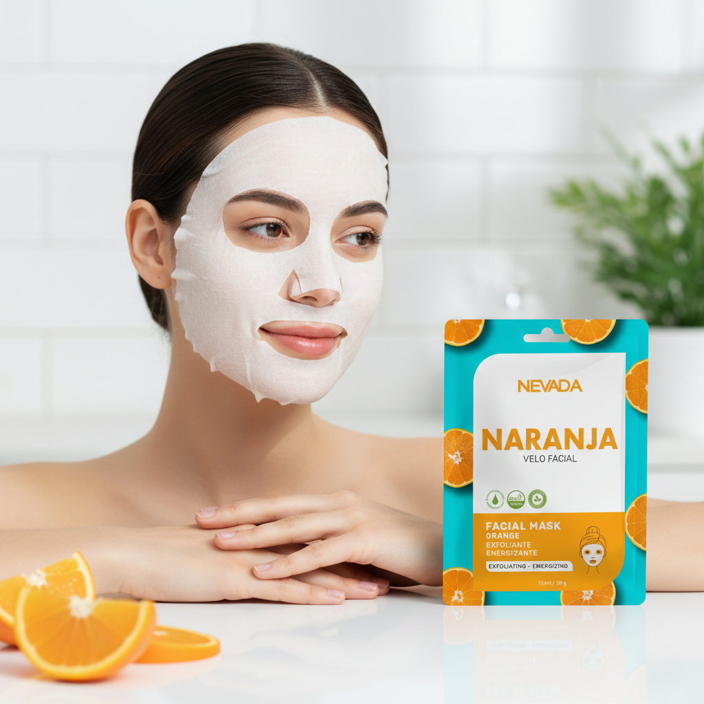 Mascarilla Facial De Naranja x10 Uds - NEVADA