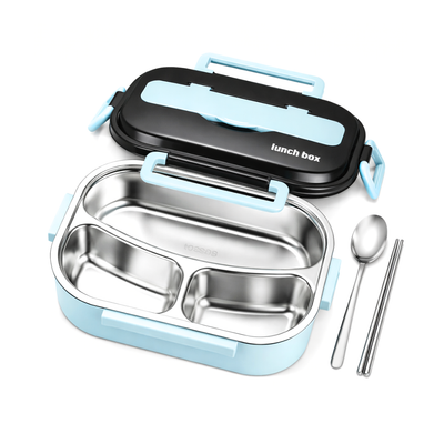 Taper de Acero con cuchara y 2 palillos