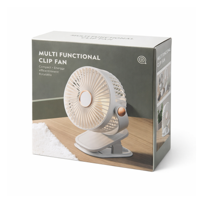 Ventilador con luz portátil con agarradera