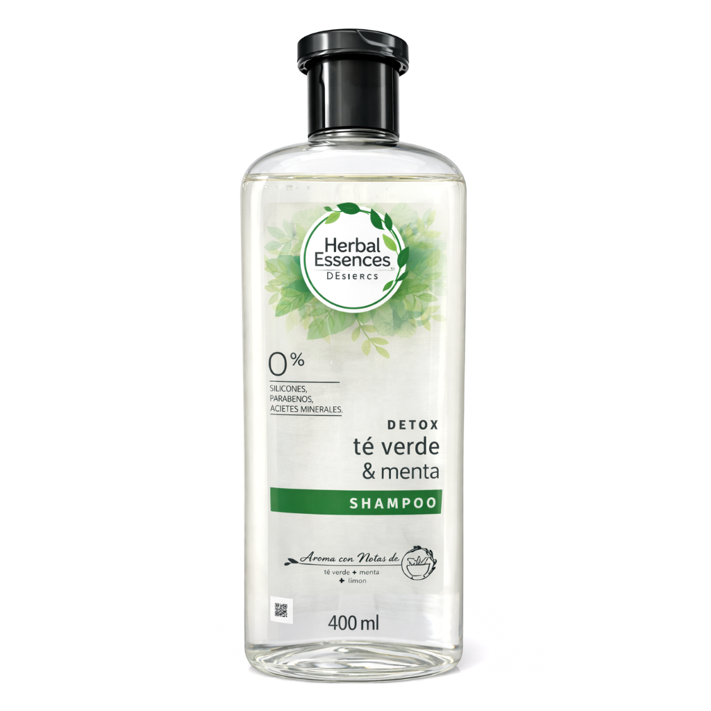 Shampoo Té Verde & Menta 400 ml - Herbal Essences