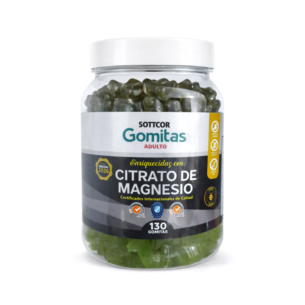 Gomitas Adultos de Citrato de Magnesio 130 Ud. - SOTTCOR