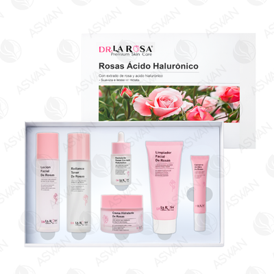Kit De Skin Care Rosas Ácido Hialurónico - Dr. La Rosa