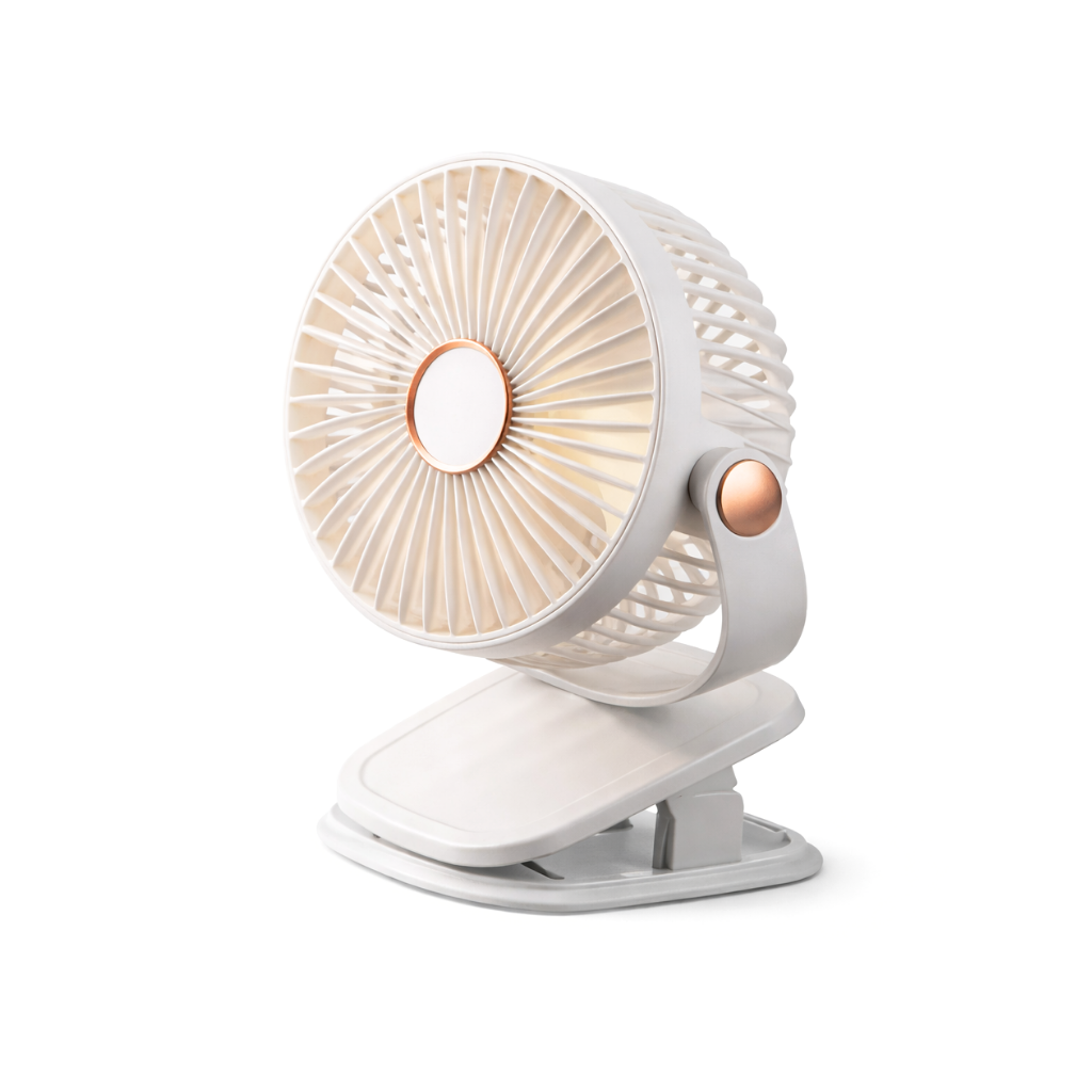 Ventilador con luz portátil con agarradera