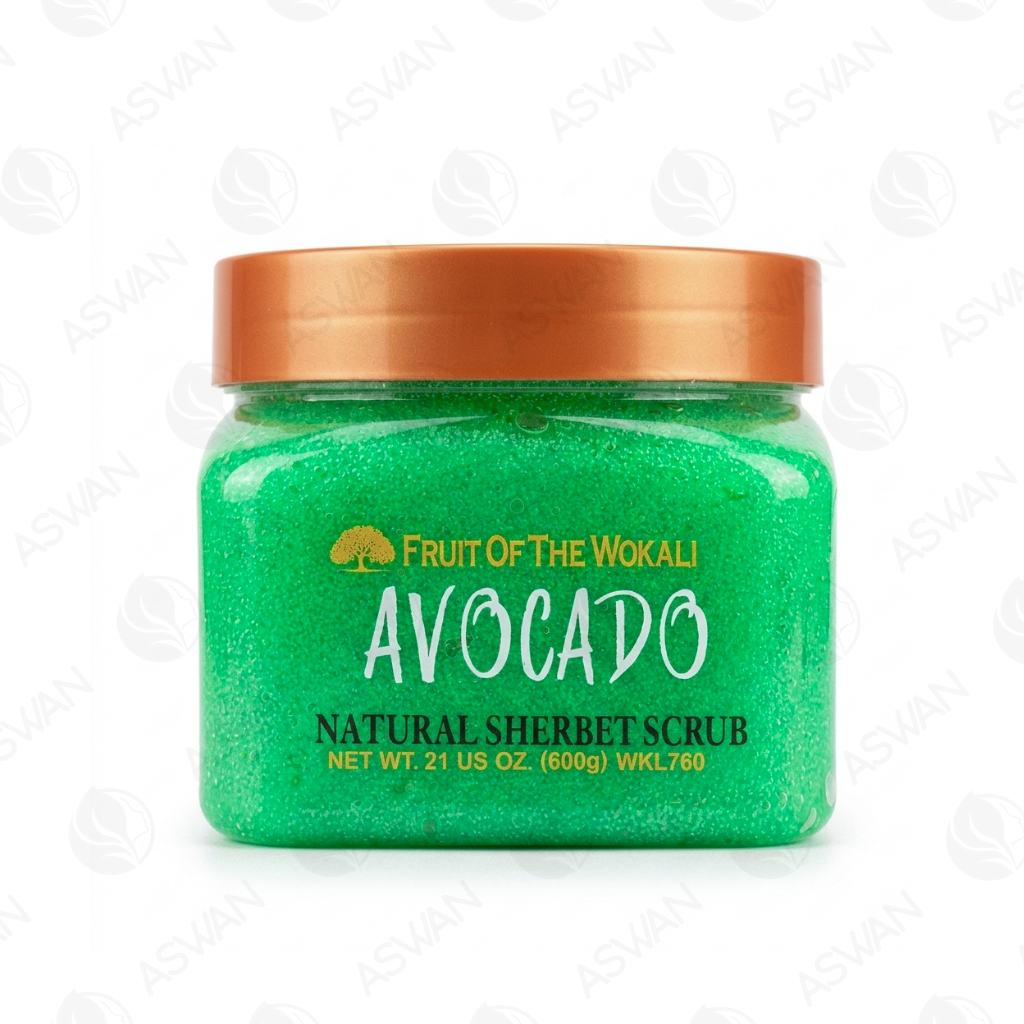 Natural Sherbet Scrub Avocado 600 gr - WOKALI