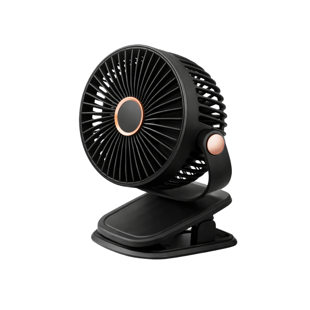 Ventilador con luz portátil con agarradera