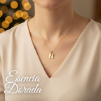 Collar Doble Baño en Oro Letra N – XUPING