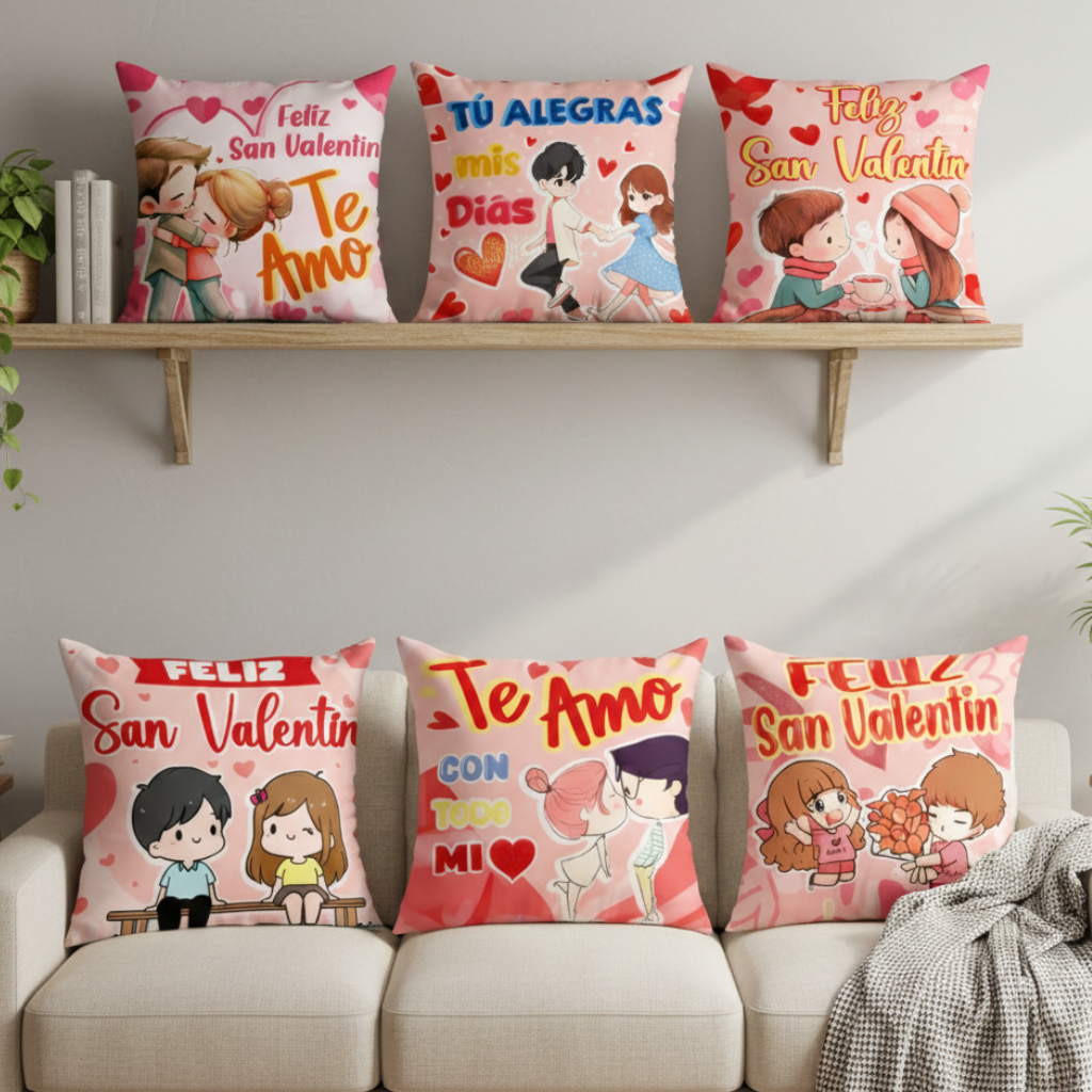 Cojines San Valentín de Pareja