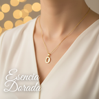 Collar Doble Baño en Oro Letra O – XUPING