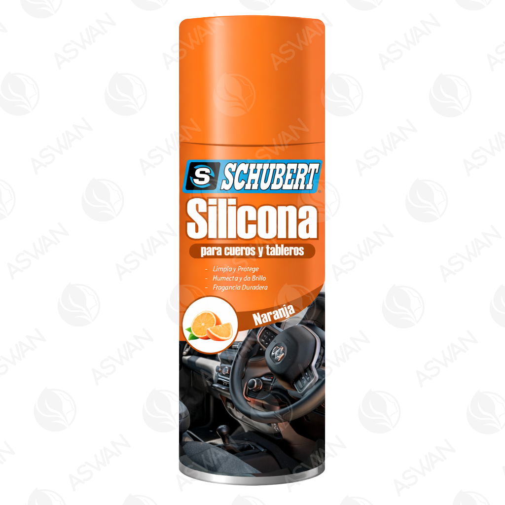 Silicona Para Cueros y Tableros Naranja 450 ml - SCHUBERT