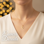 Collar Doble Baño en Oro Letra Q – XUPING