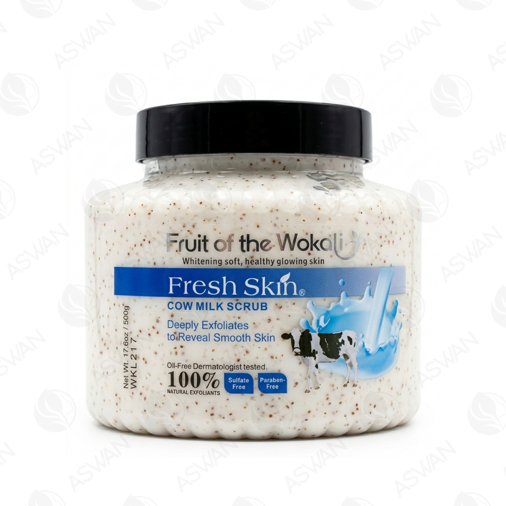Fresh Skin Cow Milk Scrub 500 gr - WOKALI