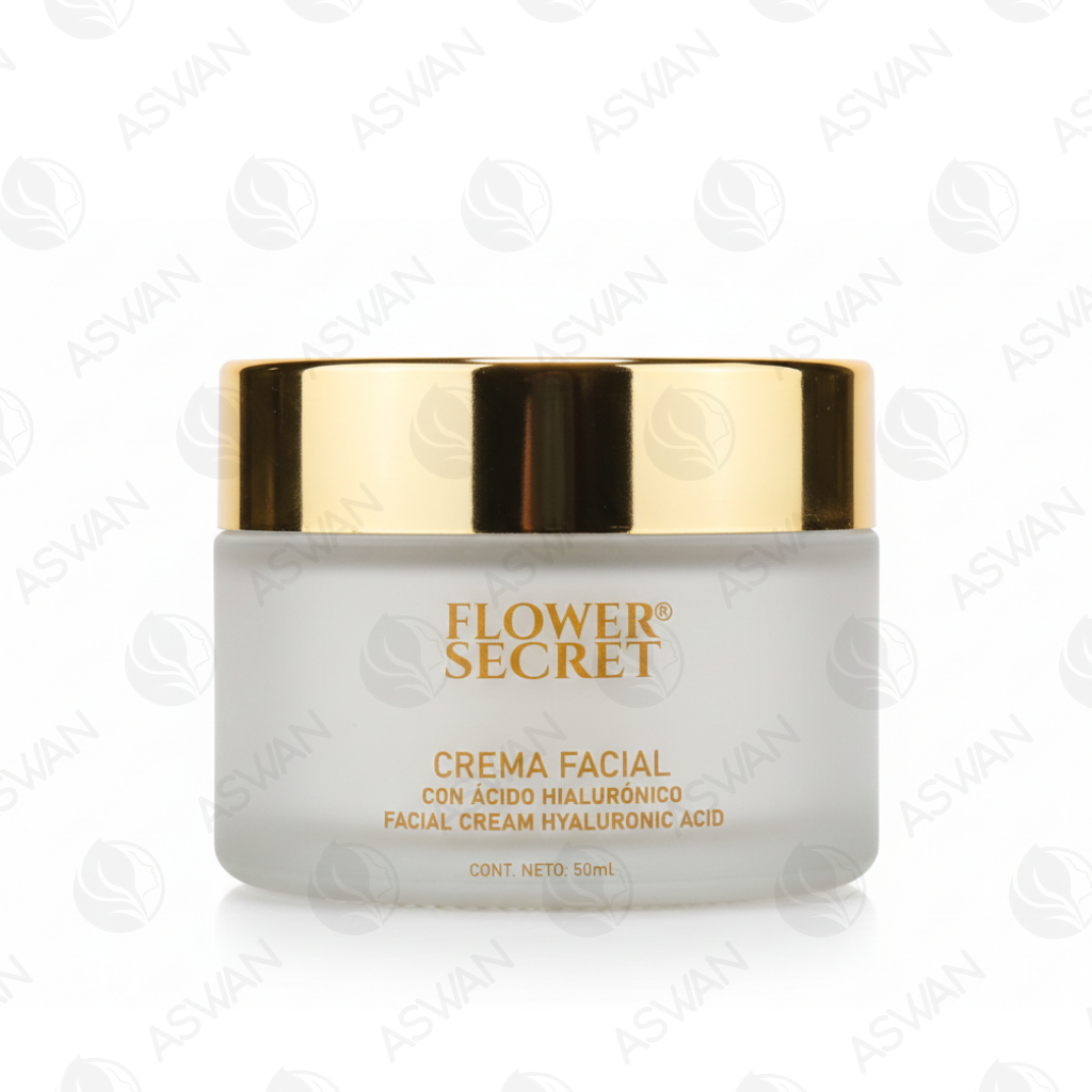 Crema Facial con Açido Hialurónico 50 ml - FLOWER SECRET