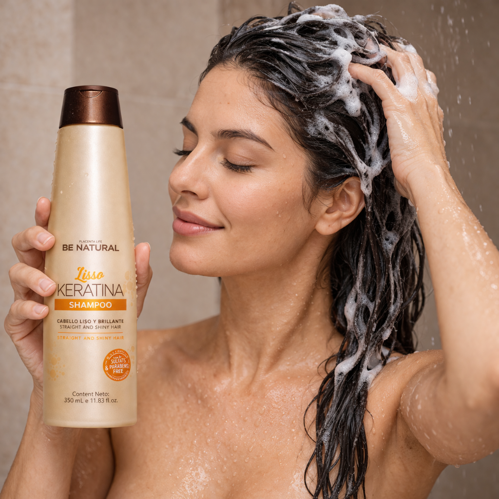 Shampoo Lisso Kerativa 350 ml - BE NATURAL